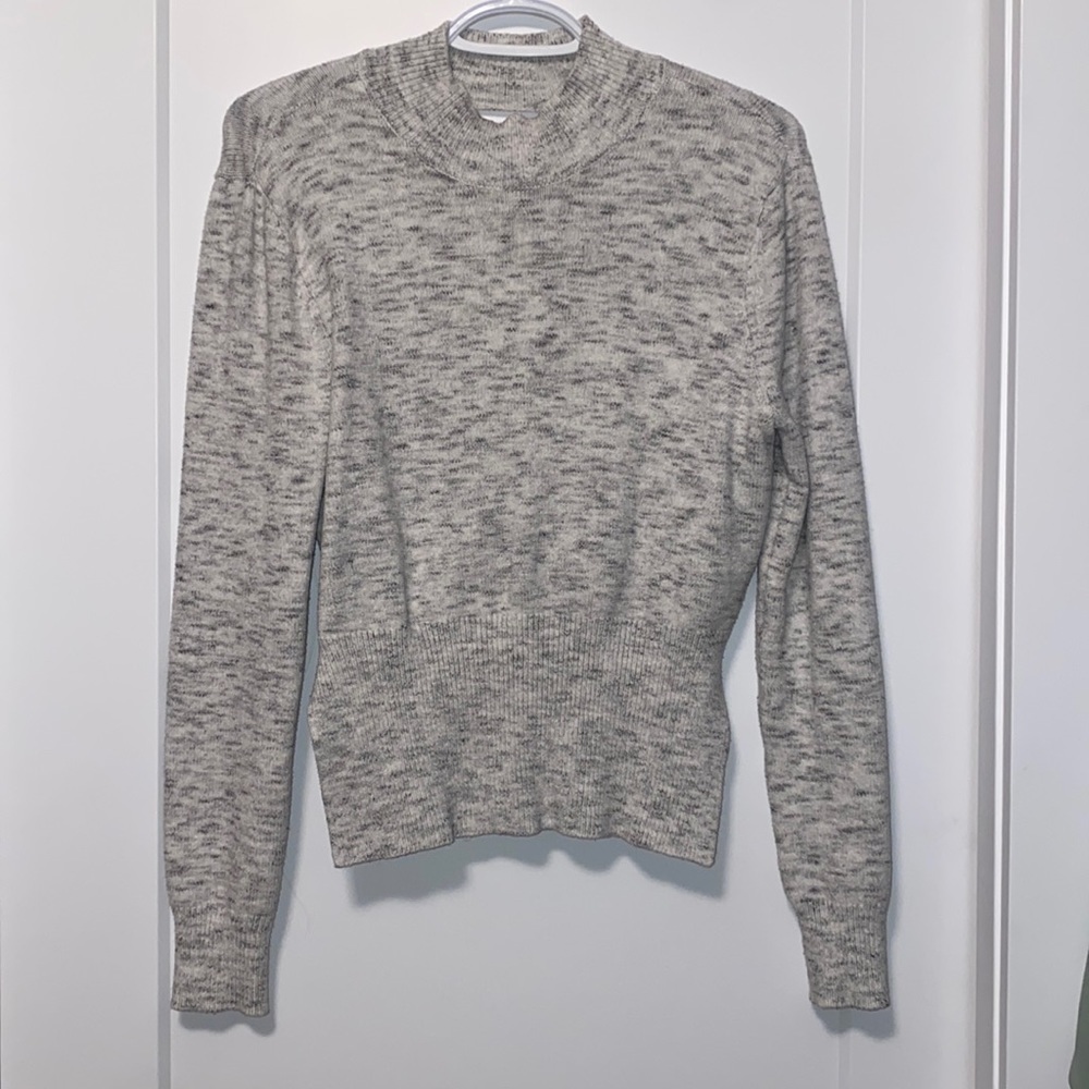 Back Wrap Sweater High Nick Salt & Pepper